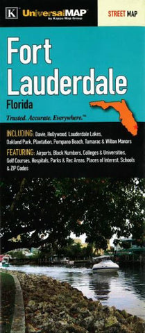 Buy map Fort Lauderdale, Florida by Kappa Map Group