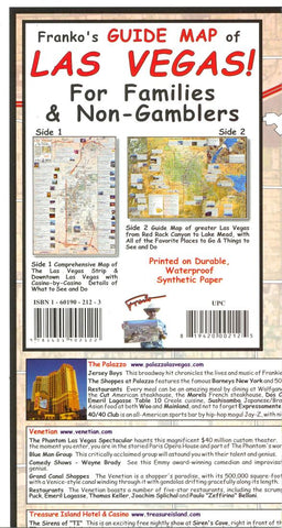 Buy map Frankos guide map of Las Vegas for families and non-gamblers by Frankos Maps Ltd.