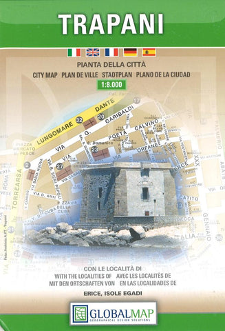 Buy map Trapani Province, Italy by Litografia Artistica Cartografica