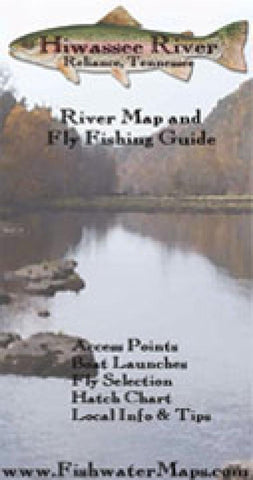 Buy map Hiwassee River TN River Map and Fly Fishing Guide