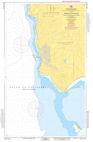 Buy map Terminal San Marcos by Secretaria de Marina