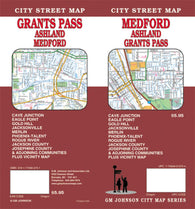 Buy map Medford, Ashland and Grants Pass, Oregon by GM Johnson