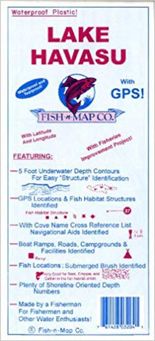 Buy map Lake Havasu Fishing Map