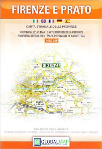 Buy map Firenze and Prato Province, Italy by Litografia Artistica Cartografica
