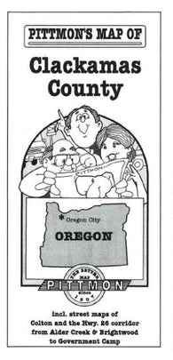 Buy map Clackamas County, Oregon by Pittmon Map Company
