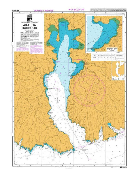 Buy map AKORA HARBOUR (6324) by Land Information New Zealand (LINZ)