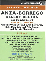 Buy map Anza-Borrego desert region : and the Yuha Desert