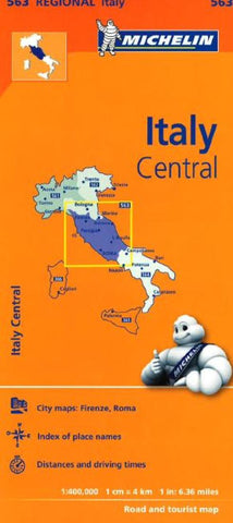 Buy map Italy, Central (563) by Michelin Maps and Guides