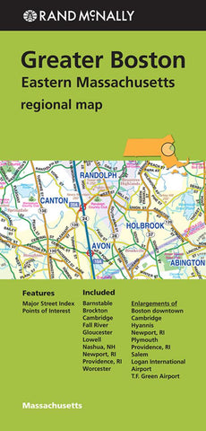 Buy map Greater Boston and Eastern Massachusetts Regional by Rand McNally