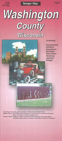 Buy map Washington County, Wisconsin Street Map by Seeger Map Company