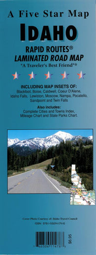 Buy map Idaho : Rapid Routes : laminated road map