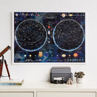 Buy map Stars & Constellations of the Northern Hemisphere Glow in the Dark map