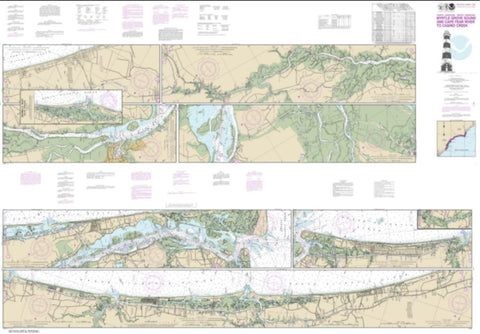 Buy map Intracoastal Waterway Myrtle Grove Sound and Cape Fear River to Casino Creek (11534-38) by NOAA