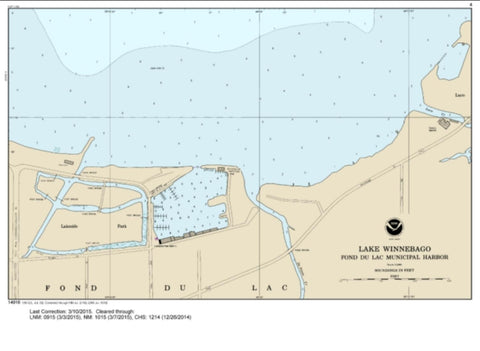 Buy map SMALL-CRAFT BOOK CHART - Lake Winnebago and Lower Fox River (book of 34 charts) (14916-10) by NOAA