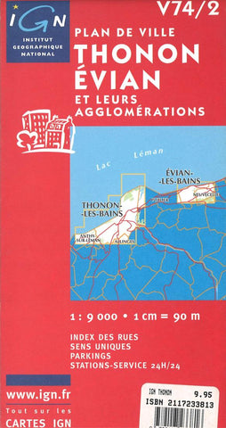 Buy map Thonon, France by Institut Geographique National
