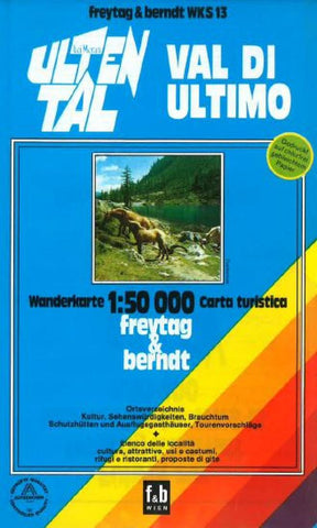 Buy map Ulten Valley, Italy, Hiking Map WKS 13 by Freytag-Berndt und Artaria