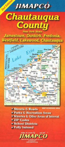 Buy map Chautauqua County, New York by Jimapco