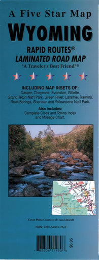 Buy map Wyoming : Rapid Routes : laminated road map