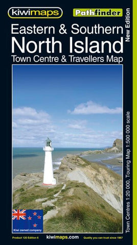 Buy map Eastern & southern North Island : town centre & travelers map