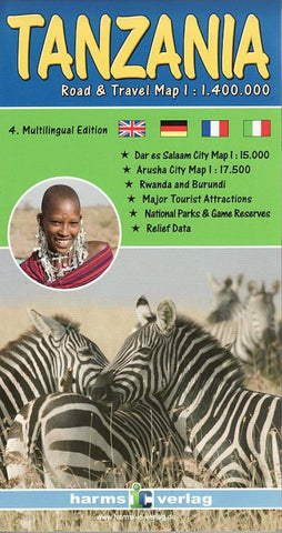 Buy map Tanzania, Road and Travel Map by Harms IC Verlag