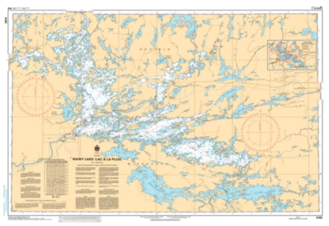 Buy map Rainy Lake/Lac a la Pluie by Canadian Hydrographic Service