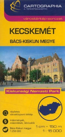 Buy map Kecskemet, Hungary by Cartographia