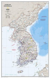 Buy map Korean Peninsula Classic [Tubed]