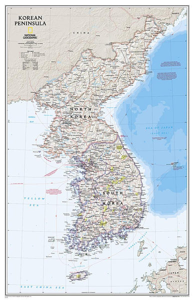 Buy map Korean Peninsula Classic [Tubed]