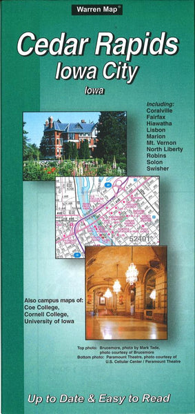 Buy map Cedar Rapids and Iowa City, Iowa by The Seeger Map Company Inc.