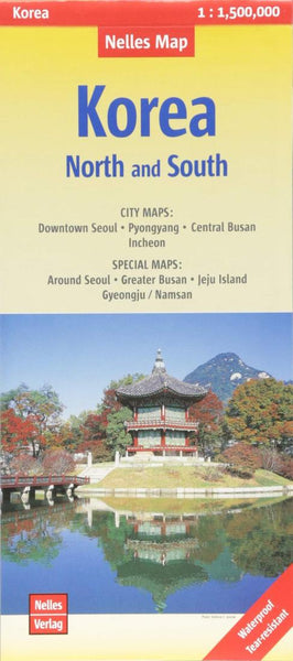 Buy map Korea - North and South