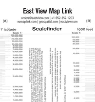 Buy map East View Map Link Scalefinder