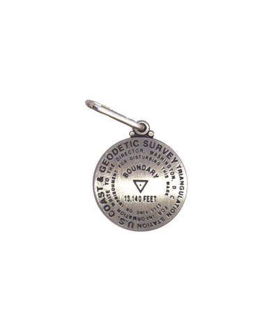 Buy map Boundary Peak, Nevada zipper pull