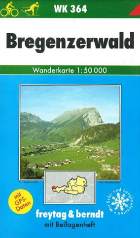 Buy map Bregenzer Wald, WK 364 by Freytag-Berndt und Artaria