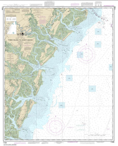 Buy map Tybee Island to Doboy Sound (11509-32) by NOAA