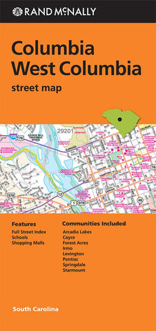 Buy map Columbia and West Columbia, South Carolina by Rand McNally