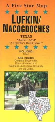 Buy map Lufkin and Nacogdoches, Texas by Five Star Maps, Inc.