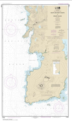 Buy map South and West Coasts of Kruzof Island (17325-9) by NOAA