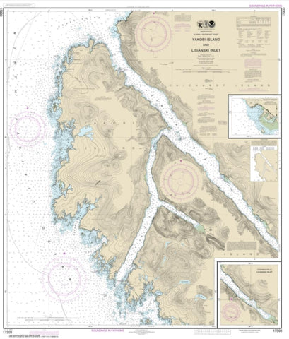Buy map Yakobi Island and Lisianski Inlet; Pelican Harbor (17303-11) by NOAA
