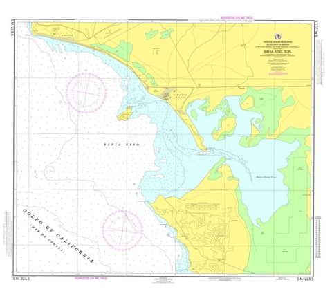 Buy map Bahia Kino, Son by Secretaria de Marina