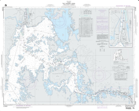 Buy map The Panama Canal From Gatun To Gamboa (NGA-21604-25) by National Geospatial-Intelligence Agency