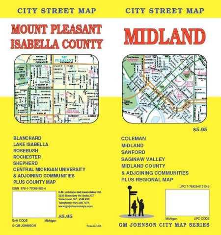 Buy map Midland, Michigan by GM Johnson