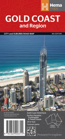 Buy map Gold Coast, Australia, and Region by Hema Maps