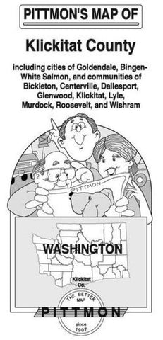 Buy map Klickitat County, Washington by Pittmon Map Company