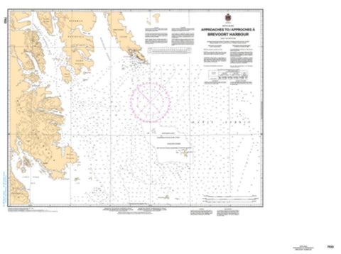 Buy map Approaches to/Approches a Brevoort Harbour by Canadian Hydrographic Service