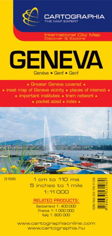 Buy map Geneva City Map