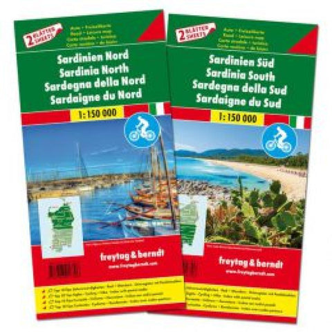 Buy map Sardinia Map Pack, North and South + Top 10 Booklet by