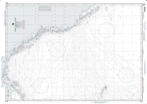 Buy map North Pacific - Eastern Part (NGA-520-127) by National Geospatial-Intelligence Agency