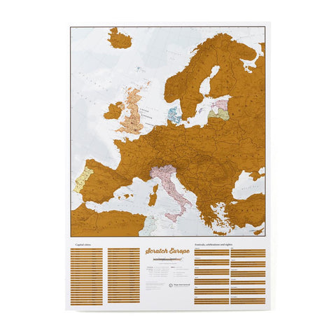 Buy map Scratch Europe Wall Map