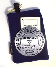 Buy map Quandary Peak, Colorado paperweight