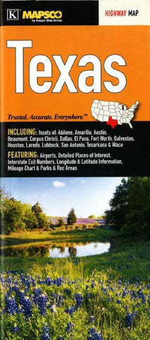 Buy map Texas by Kappa Map Group
